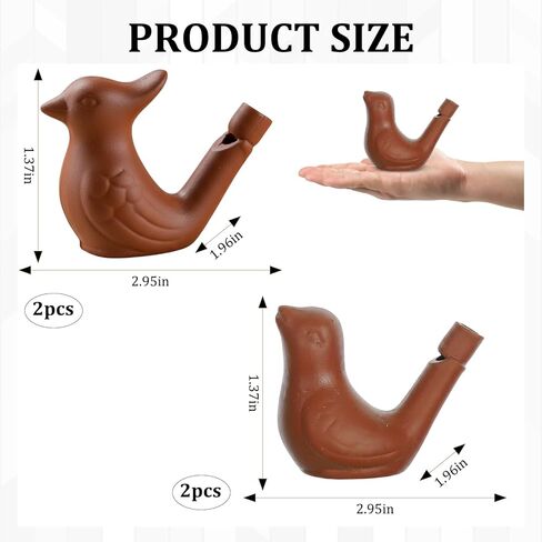 CZFSWT 4Pcs Bird Water Whistle, Bird Party Whistle, Whistle Party Favors Suitable for Outdoor Team Signals and Party Activities in Saudi Arabia