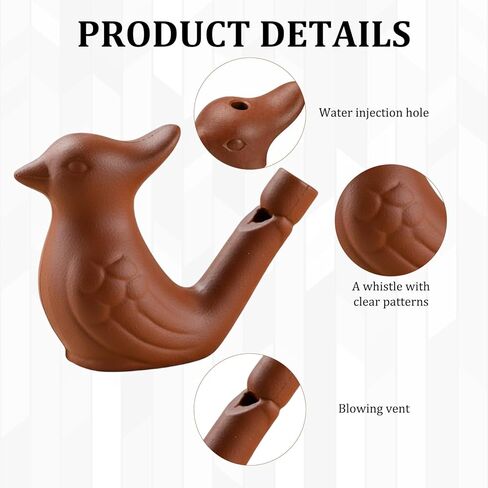 CZFSWT 4Pcs Bird Water Whistle, Bird Party Whistle, Whistle Party Favors Suitable for Outdoor Team Signals and Party Activities in Saudi Arabia