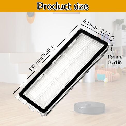 Eagles 8PCS Replacement Filter Compatible with Roborock QV 35A, QV 35S, Qrevo S, Qrevo Pro, Qrevo MaxV, Qrevo Plus, Qrevo Edge, Qrevo Curv Robot Vacuum Cleaner in Saudi Arabia