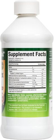 HealthA2Z® Liquid Vitamin B-Complex Plus Iron Supports Healthy Energy Levels* | Healthy Blood Function* | Promotes Healthy Nerve Function* | Natural Orange Flavored | 16oz (473ml) in Saudi Arabia