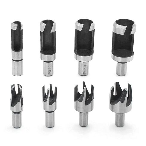 8-Piece Wood Plug Cutter Drill Bit Set for DIY Woodworking Projects with Tapered and Straight Cutters for Long-Lasting and Precise Hole Plugging in Saudi Arabia