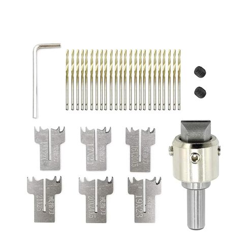 30 PCS Ring Drill Bit Set 16-21 mm Blades Wooden Ring Maker Steel Wood Bead Drill Bit for DIY Rings Making, Woodworking Tool Kit, Wooden Bead Maker Beads Drill Bit in Saudi Arabia