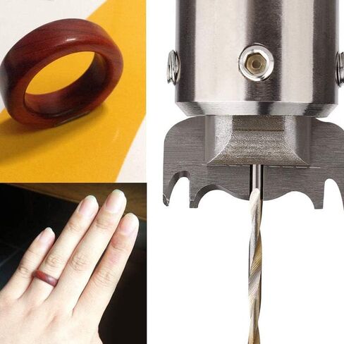 30 PCS Ring Drill Bit Set 16-21 mm Blades Wooden Ring Maker Steel Wood Bead Drill Bit for DIY Rings Making, Woodworking Tool Kit, Wooden Bead Maker Beads Drill Bit in Saudi Arabia