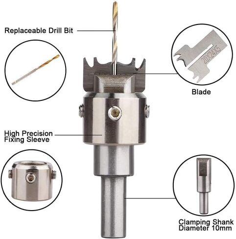 30 PCS Ring Drill Bit Set 16-21 mm Blades Wooden Ring Maker Steel Wood Bead Drill Bit for DIY Rings Making, Woodworking Tool Kit, Wooden Bead Maker Beads Drill Bit in Saudi Arabia