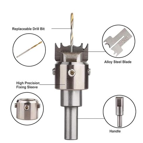 30 PCS Ring Drill Bit Set 16-21 mm Blades Wooden Ring Maker Steel Wood Bead Drill Bit for DIY Rings Making, Woodworking Tool Kit, Wooden Bead Maker Beads Drill Bit in Saudi Arabia