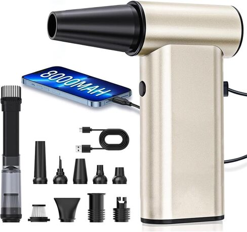 أنف الهواء الكهربائي ، 300000 دورة في الدقيقة ، منفاخ الهواء المضغوط بالانفراغ باليد ، منفاخ هواء 4-gear مع محرك بدون فرش قابل لإعادة الشحن ، منظف غبار Powerflu للكمبيوتر الشخصي ، لوحة المفاتيح ، المنزل ، في الهواء الطلق والسيارة in Kuwait