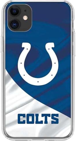 حافظة هاتف Skinit الشفافة متوافقة مع iPhone 11 - تصميم NFL Indianapolis Colts المرخص رسميًا in Saudi Arabia