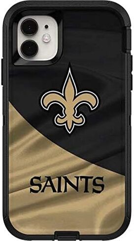 Skinit Decal Skin Compatible with OtterBox Defender iPhone 11 Case - Officially Licensed NFL New Orleans Saints Design in Saudi Arabia