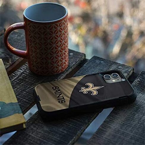 Skinit Decal Skin Compatible with OtterBox Defender iPhone 11 Case - Officially Licensed NFL New Orleans Saints Design in Saudi Arabia
