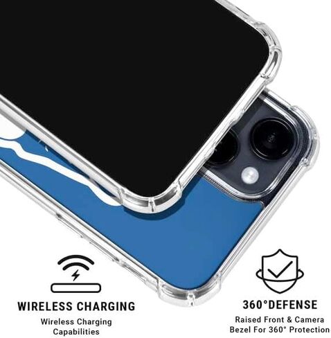 Skinit Clear Phone Case Compatible with iPhone 15 - Officially Licensed NFL New England Patriots Retro Logo Design in Saudi Arabia