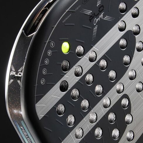 BULLPADEL Padel Racket XPLO Comfort 2026 | Explosive Pala Padel for Superior Comfort and Ease | Geometric Shape, Fibrix Face & Multieva Core | Hexature Rigidity, Air Power, Wave System, Custom Weight in Kuwait