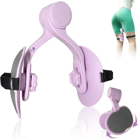 Kegel Exerciser, Pelvic Floor Exercise Device - Adjustable Angle Thigh Trainer with Thickened Silicone Pads & Security Strap, Inner Thigh Exerciser for Women, Home/Office in Saudi Arabia