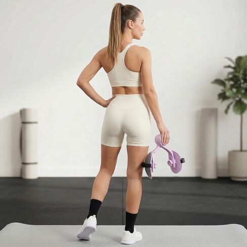 Kegel Exerciser, Pelvic Floor Exercise Device - Adjustable Angle Thigh Trainer with Thickened Silicone Pads & Security Strap, Inner Thigh Exerciser for Women, Home/Office in Saudi Arabia