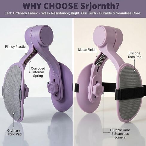 Kegel Exerciser, Pelvic Floor Exercise Device - Adjustable Angle Thigh Trainer with Thickened Silicone Pads & Security Strap, Inner Thigh Exerciser for Women, Home/Office in Saudi Arabia