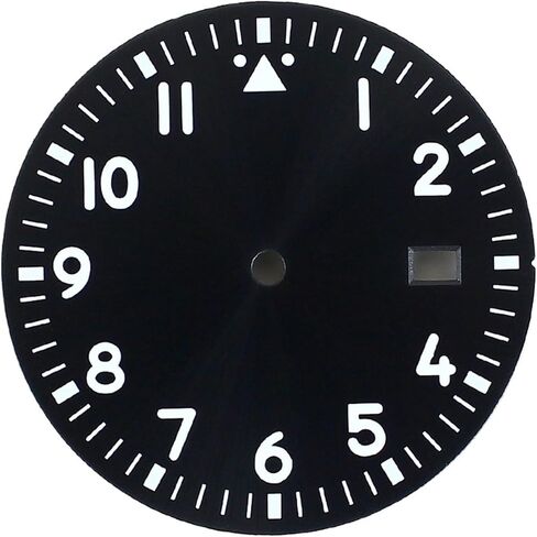 WCC00816 33.8 مللي متر بدون شعار ساعة الطلب الأخضر مضيئة تاريخ واحد الوجه ل NH35 NH36 ETA 2824 PT5000 حركة تعديل أجزاء in Kuwait