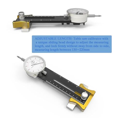 مقياس ميتري منشار الطاولة مع مؤشر القرص، أداة معايرة ورشة العمل لمناشير الطاولة، مناشير الشريط، مكابس الحفر، المحاذاة الدقيقة ومعايرة آلات ورشة العمل in Kuwait