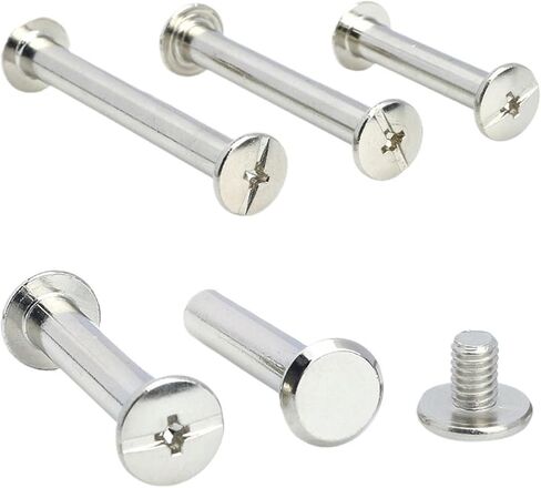 Bookbinding Screws, Pack of 10 D4 D5 Post Binding Screws 304 Stainless Steel Sets(10mm,D4(M3) 10 Sets) in Saudi Arabia