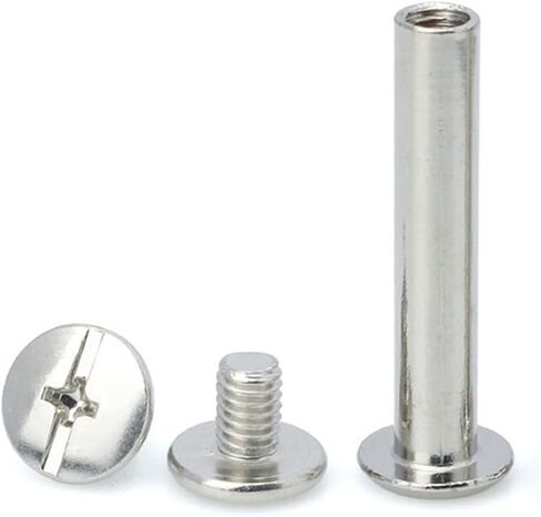 Bookbinding Screws, Pack of 10 D4 D5 Post Binding Screws 304 Stainless Steel Sets(10mm,D4(M3) 10 Sets) in Saudi Arabia