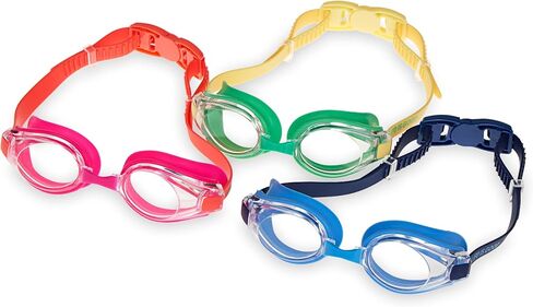 Life Is Good Kids Swim Goggles (Pack of 3or5),with Anti-Fog and UV Protection,Comfortable Adjustable Swim Eyewear for Pool in Saudi Arabia