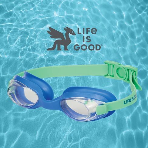 نظارات السباحة للأطفال Life Is Good (عبوة من 3 أو 5)، مع حماية ضد الضباب والأشعة فوق البنفسجية، نظارات سباحة مريحة وقابلة للتعديل لحمام السباحة in Kuwait