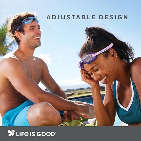 نظارات السباحة للأطفال Life Is Good (عبوة من 3 أو 5)، مع حماية ضد الضباب والأشعة فوق البنفسجية، نظارات سباحة مريحة وقابلة للتعديل لحمام السباحة in Kuwait