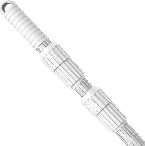 YEECHUN المهنية 15 قدم حمام السباحة القطب تلسكوبي الألومنيوم يناسب تجمع صافي مقشدة أشعل النار فراغ رئيس فرشاة تنظيف المعدات الثقيلة، لشبكات مقشدة، ورؤوس فراغ وفرش in Kuwait