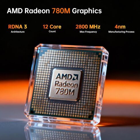 Thdeukoty AI Mini PC ، AMD Ryzen 9 7940HS 8C/14T حتى 5.2 جيجا هرتز ، Windows Computer Windows 11 Pro (TPM2.0) ، 64G DDR5 5600MHz RAM/1T NVME M.2 SSD/HDMI/TYPE-C/WIVI in Kuwait