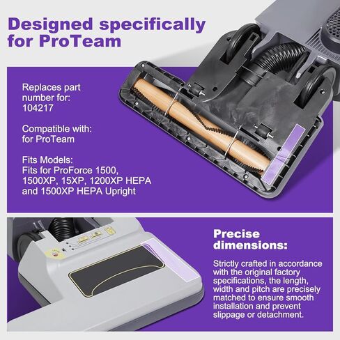 104217 Vacuum Cleaner Drive Belt Replacement for ProTeam Fits for ProForce 1500 1500XP 15XP 1200XP HEPA and 1500XP HEPA Upright in Kuwait