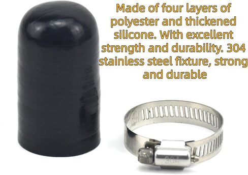 1-3/16" (30mm) 4-layer Reinforced Silicone Hose Cap/Silicone Plug/Vacuum Cover With Fixture,For Turbine Bypass Valve Port, Throttle Body Water Hole, Radiator Port, Heater Core，Leak Repair（1Pcs） in Kuwait
