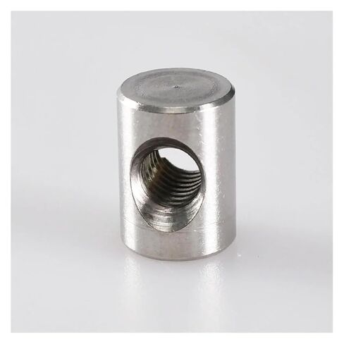 Barrel Bolts, M4 M5 M6 Barrel Bolts Cylindrical Pin Dowel Cross Hole Hammer Embedded Nut Stainless Steel(M6x18 (5Pcs)) in Kuwait