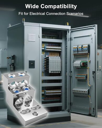 العروة الميكانيكية المكدسة 600T-4 CU9AL، 500 Kcmil-4 600 MCM-2، نطاق الأسلاك 13/32" in Saudi Arabia