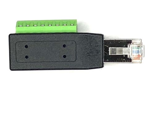 RJ45 Male Plug 8 Pin Screw Terminal Connector with Color-Coded Pinout Diagram for Cat5e Cat6 DIY Projects (1) in Saudi Arabia