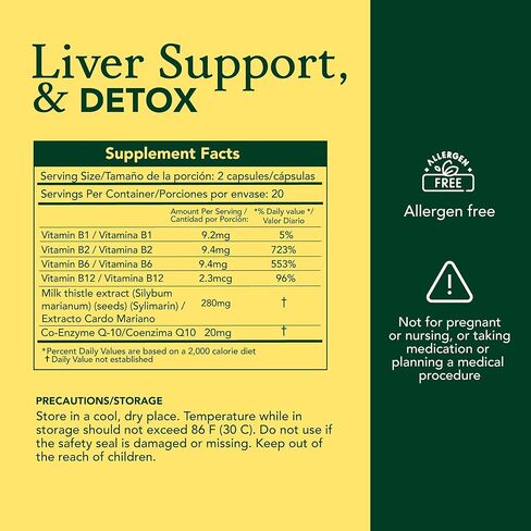 HepaLive Forte - 90 ct - Liver Support Supplement with Milk Thistle and CoQ10 - B Vitamins for Detoxification and Energy Metabolism in Saudi Arabia