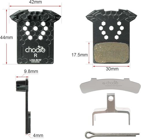 Chooee L05A-RF Disc Brake Pads,Cooling Fin Bike Brake Pads for Shimano L02A L03A L04A,2 Pair Polymetallic Bicycle Brake Pads for Shimano XTR XT SLX DEORE Brake Pad in Saudi Arabia