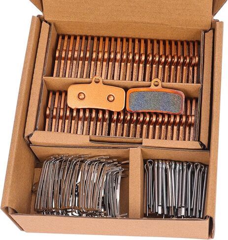 25 Pairs 4-Piston Sintered Metal Bike Brake Pads,Compatible with Shimano MT420 MT520 M6120 M7120 M8020 M8120 Tektro TRP for Ebike Electric Scooter Electric Bike Disc Brake Pads with Installation Tools in Saudi Arabia