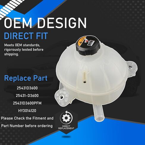 EPT0133 Engine Coolant Expansion Reservoir Overflow Tank Compatible With 2013-2018 Mercedes-Benz B250 2014-2018 Mercedes-Benz CLA250 CLA45 AMG 2.0L Tank Replaces EPK0133 2465000049 in Kuwait