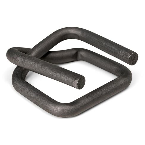 ESK Packaging® مشبك ربط 3/4 بوصة - أبازيم سلكية مطلية بالفوسفات ذاتية الغلق وقابلة لإعادة الاستخدام لربط الحبل، مشبك معدني 100/علبة in Kuwait