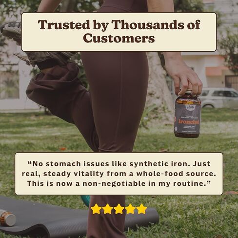 MK Supplements IRONCLAD | Beef Spleen & Bison Heart Capsules | ~58% DV Heme Iron + CoQ10 | No GI Distress | Freeze-Dried | 150 Capsules in Kuwait
