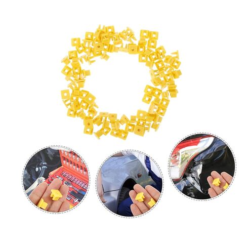 Luxshiny 100pcs Car Accessories Bumper Guard Retainer Nut Car Part Sturdy Plastic Materials Protection Compatible in Kuwait