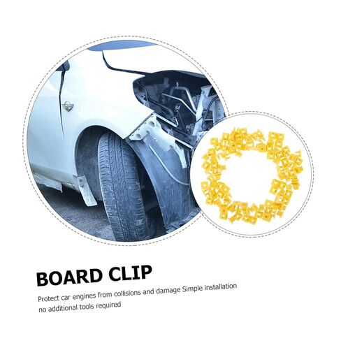 Luxshiny 100pcs Car Accessories Bumper Guard Retainer Nut Car Part Sturdy Plastic Materials Protection Compatible in Kuwait