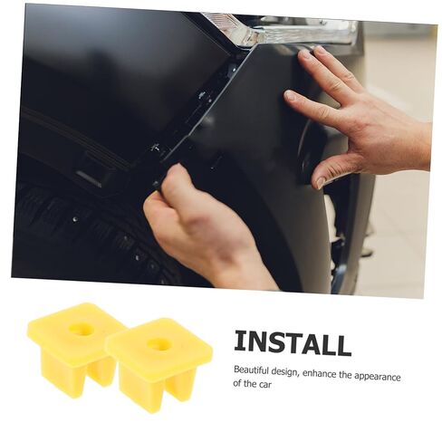 Luxshiny 100pcs Car Accessories Bumper Guard Retainer Nut Car Part Sturdy Plastic Materials Protection Compatible in Kuwait