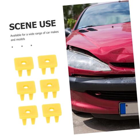 Luxshiny 100pcs Car Accessories Bumper Guard Retainer Nut Car Part Sturdy Plastic Materials Protection Compatible in Kuwait