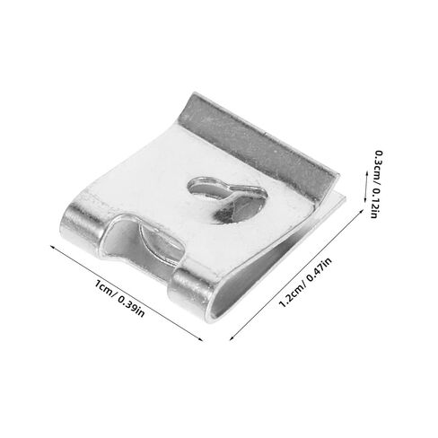100pcs u Clips Automotive Fastener Nuts for Panel Mounting Durable U-Type Clips for Car Interiors Dashboards and Bumpers High Strength and Wear Resistant in Saudi Arabia