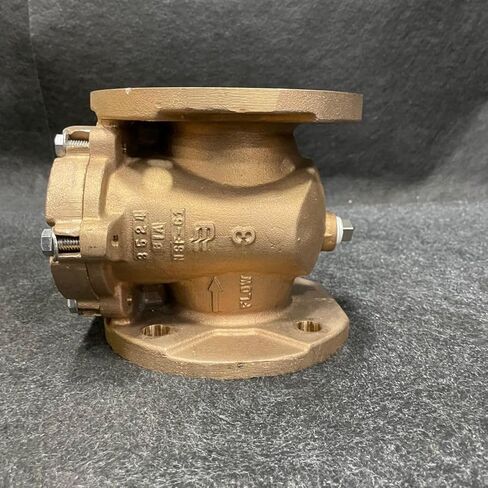 Industrial 3-Inch Bronze Plate Strainer, 150 PSI Maximum Working Pressure, FF Flanged, 3/16" Stainless Steel Screen in Kuwait