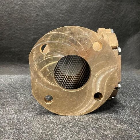 Industrial 3-Inch Bronze Plate Strainer, 150 PSI Maximum Working Pressure, FF Flanged, 3/16" Stainless Steel Screen in Kuwait