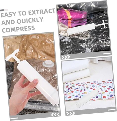 2Pcs Manual Vacuum Pump for Storage Bags Hand Pump for Vacuum Compression Bags Portable and Easy to Use for Travel Works with Various Vacuum Storage in Saudi Arabia