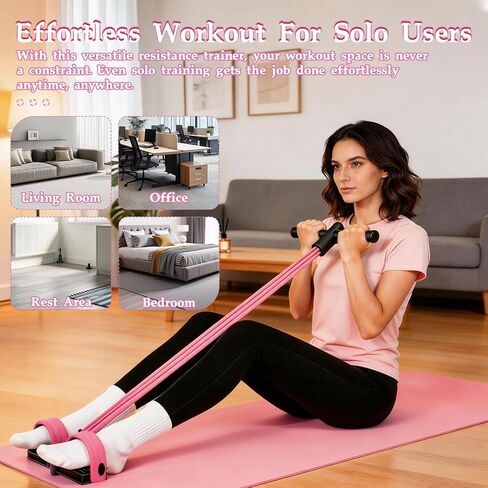 Pedal Resistance Bands with Handles, New Model 6 Tube Resistance Foot Pedal, Multifunctional Rubber Resistance Bands, Suitable for Waist, Arms, Abdomen, and Legs in Saudi Arabia