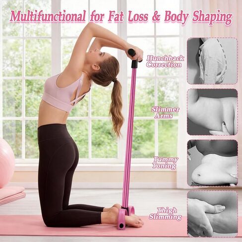 Pedal Resistance Bands with Handles, New Model 6 Tube Resistance Foot Pedal, Multifunctional Rubber Resistance Bands, Suitable for Waist, Arms, Abdomen, and Legs in Saudi Arabia