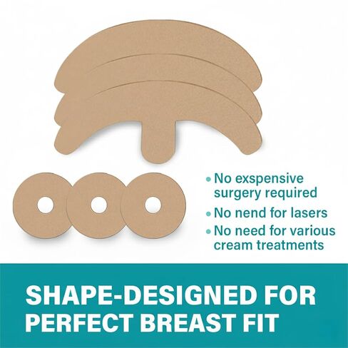 Silicone Scar Sheets - 8-Pack Medical Grade & Reusable Breast Scar Tape for Surgery Recovery, Waterproof & Breathable Professional Scar Treatment in Kuwait