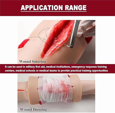 Wound Simulator, Trainer Kit, Wearable Design, Reusable, for Classroom Training, Practicing First Aid in Kuwait